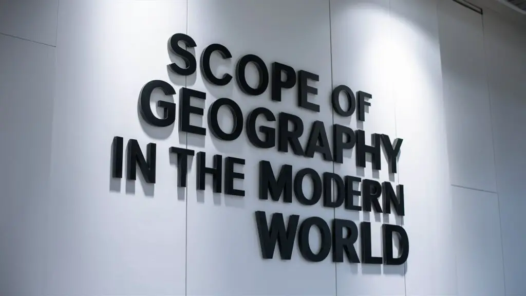 scope of geography in modern world